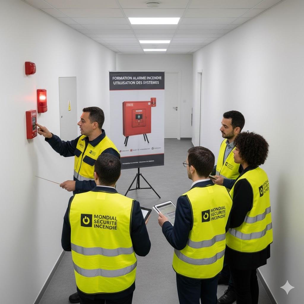 Session de formation EPI (Équipier de Première Intervention) pour le personnel de sécurité en entreprise.