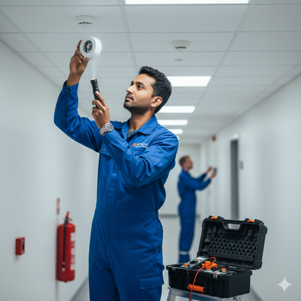 Pose et entretien de détecteurs de fumée DAAF certifiés NF EN 14604 pour mise en conformité loi Morange.